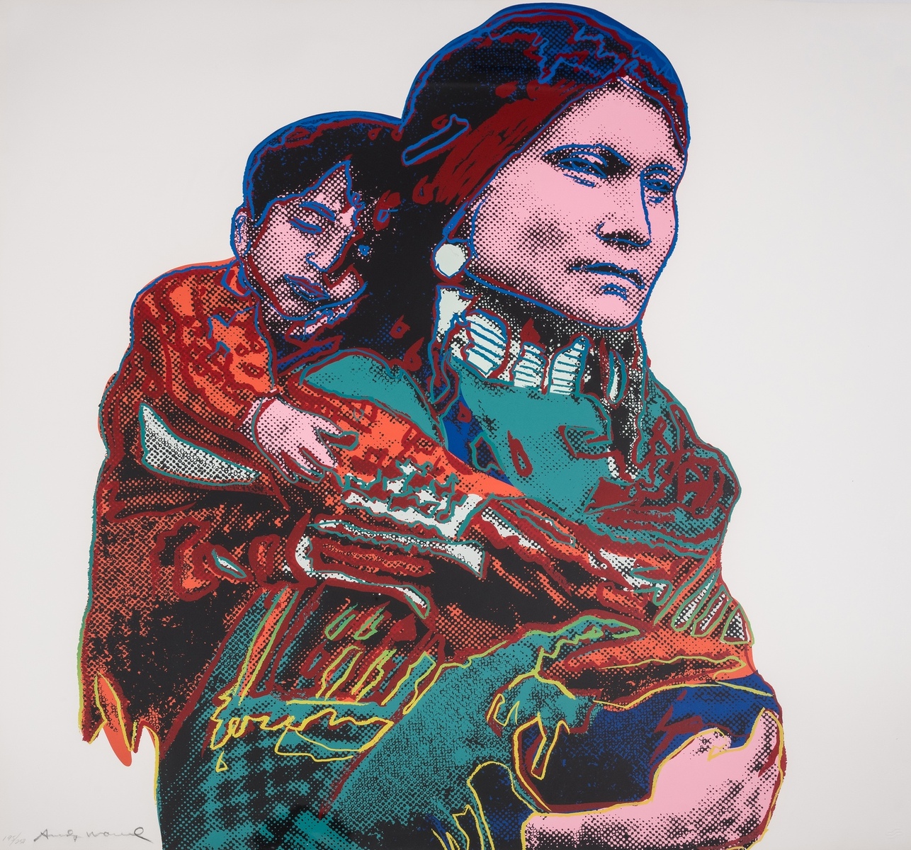 Andy Warhol (1928-1987) Mother and Child, from Cowboys and Indians (Feldman & Schellman II.383)