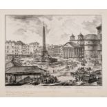 Giovanni Battista Piranesi (1720-1788) Veduta della Piazza di Monte Cavallo; Veduta della Piazza …