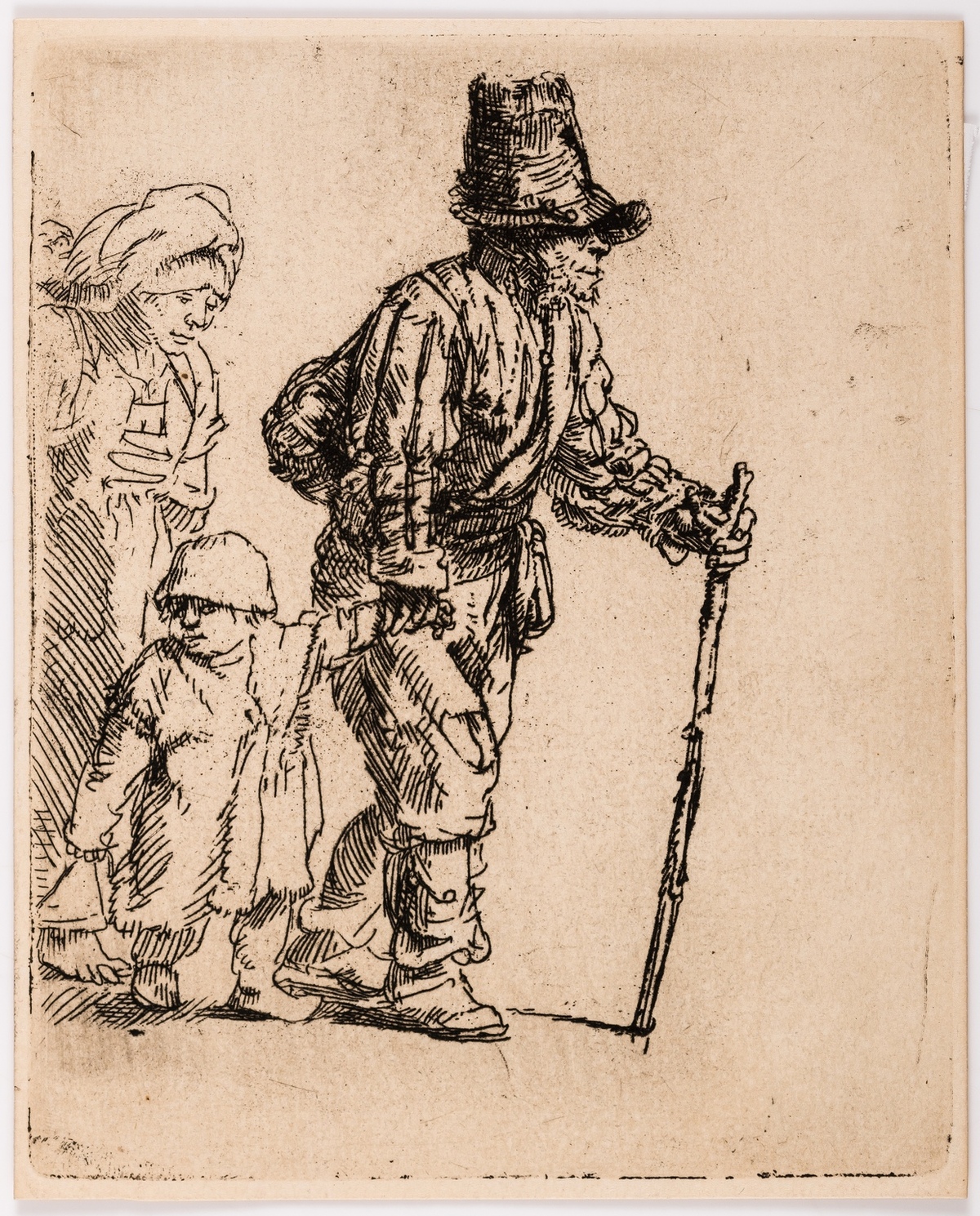 Rembrandt van Rijn (1606-1669) Peasant Family on the Tramp