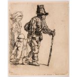 Rembrandt van Rijn (1606-1669) Peasant Family on the Tramp