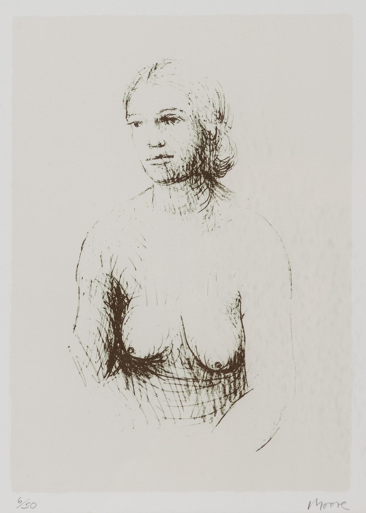 Henry Moore (1898-1986) Nudes. Girl I (Cramer 396)