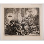 Rembrandt van Rijn (1606-1669) Christ Driving the Money Changers from the Temple