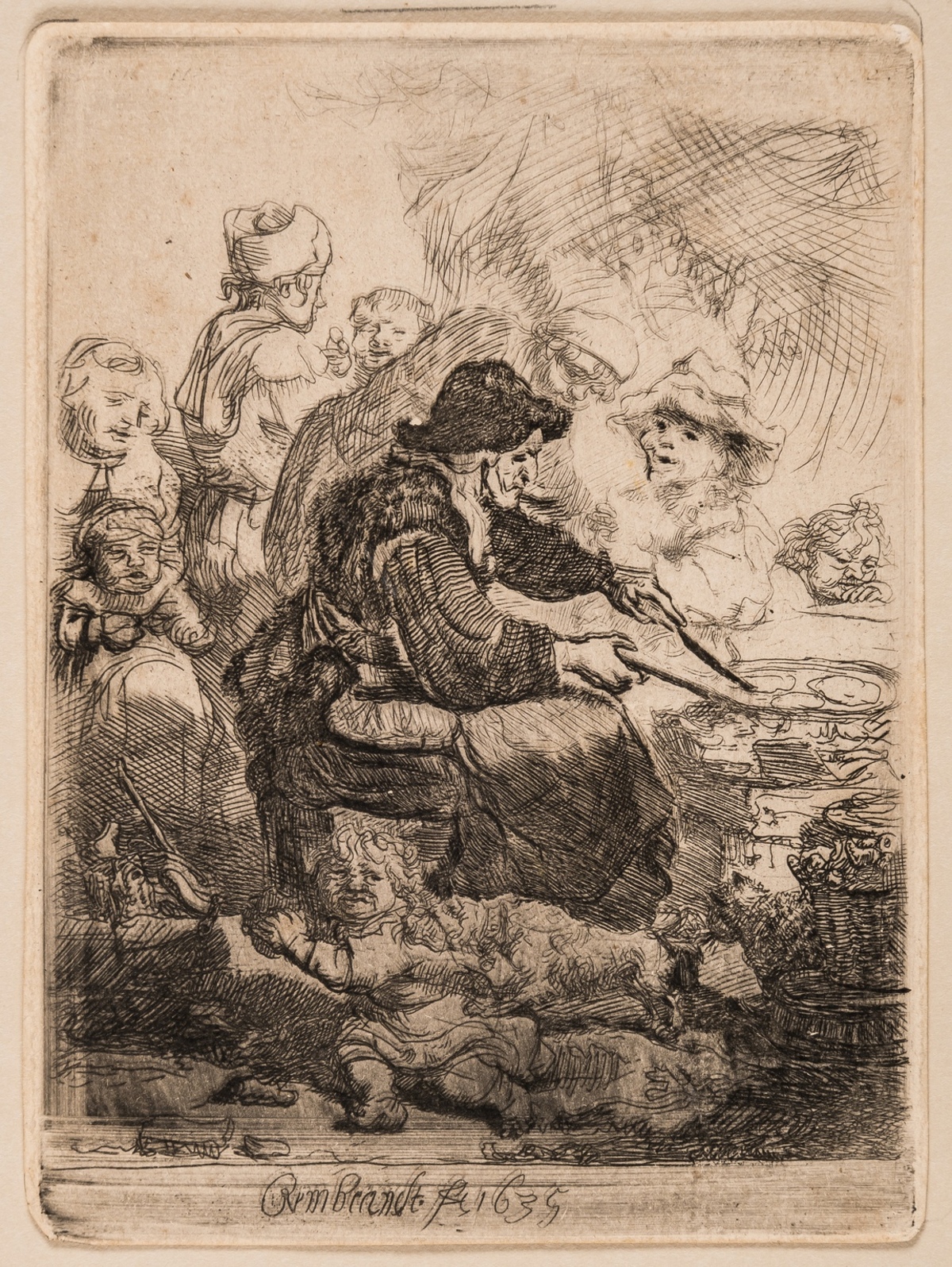 Rembrandt van Rijn (1606-1669) The Pancake Woman