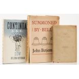 Betjeman (John) Selected Poems, fifth printing, signed by the author, 1948; and 2 others by the …