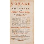 Africa.- Lobo (Jerome) A Voyage to Abyssinia, first English edition, translated by Samuel Johnson, …