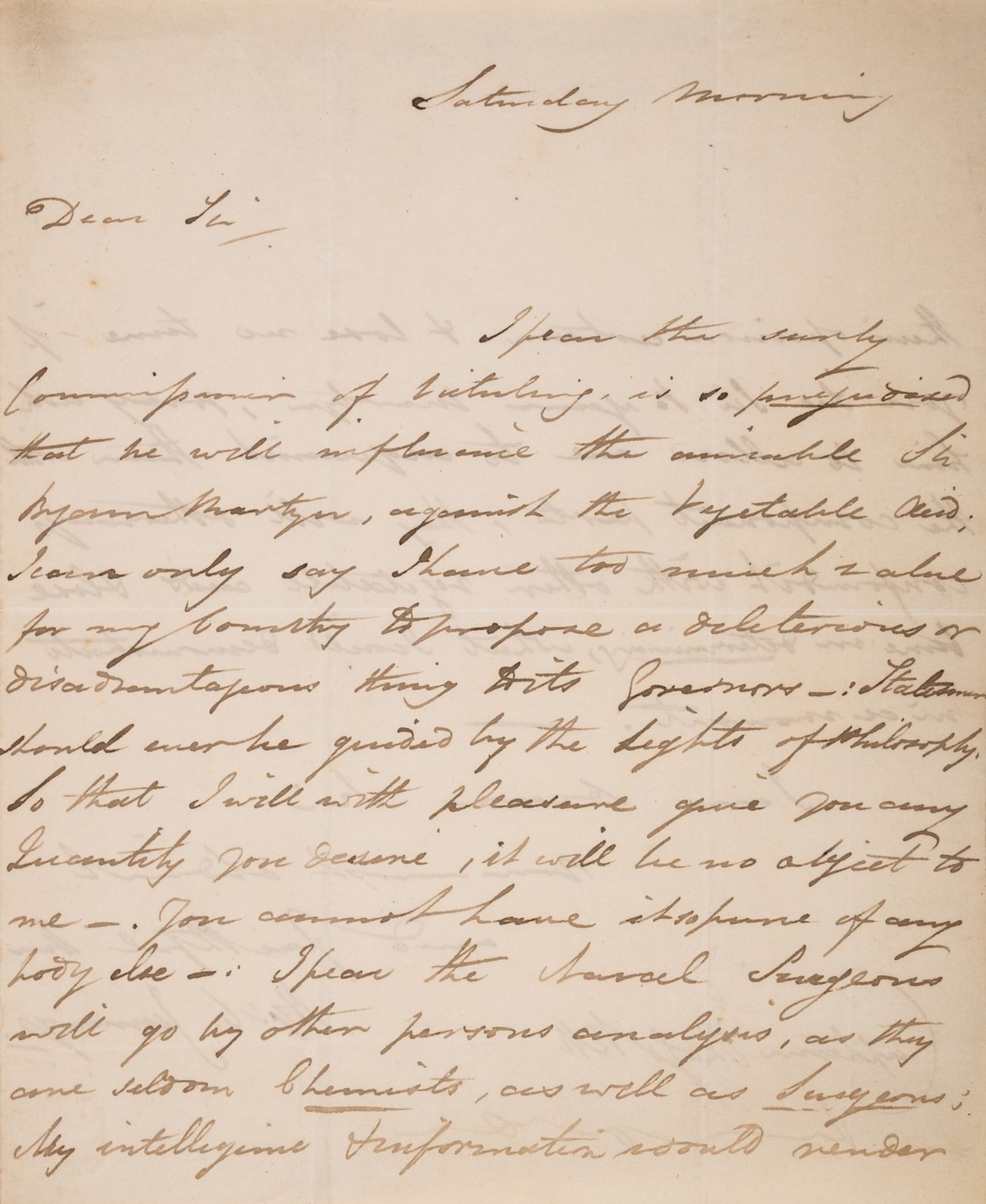 Scurvy.- Ross (Sir John).- Jennings [later Nowell] (Henry Constantine) Autograph Letter signed to …