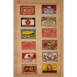 Japan.- Matchbox Labels, a collection of c.590 Japanese labels, early twentieth century; and …