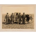 Levant.- Album of original photographs of construction work in the desert, 1938-39.