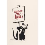 Banksy (b.1974) Welcome to Hell (Signed)