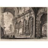 Giovanni Battista Piranesi (1720-1788) Veduta del piano superiore del seraglio della fiera …