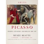 Pablo Picasso (1881-1973) after. Dessins, Gouaches, Aquarelles Museé Reattu Poster (Czwiklitzer 131)