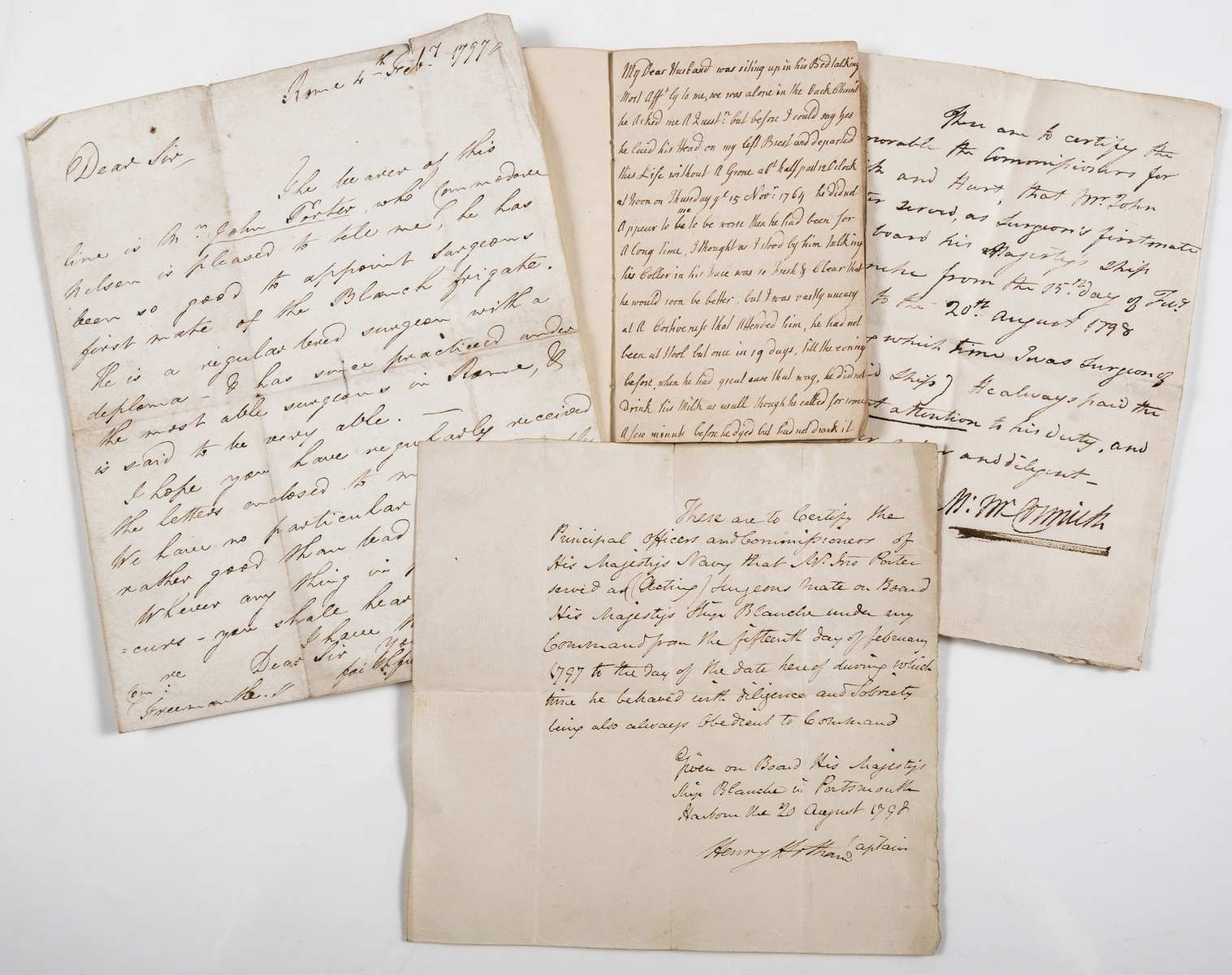 Portsmouth Surgeon.- Porter (Dr John Philip Peter, surgeon) Archive of correspondence and …