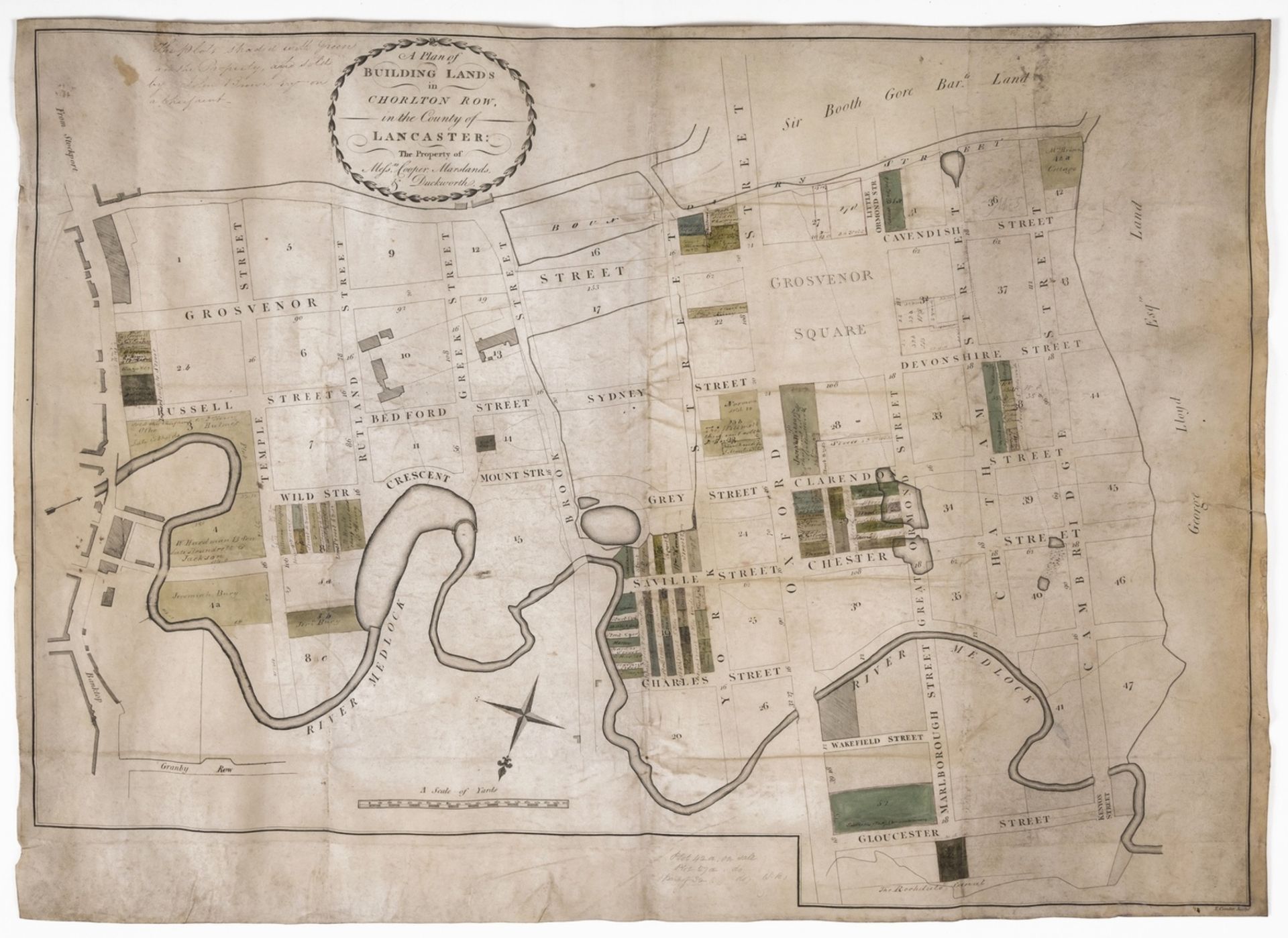 Manchester, Chorlton-upon-Medlock.- A Plan of Building Lands in Chorlton Row in the County of …