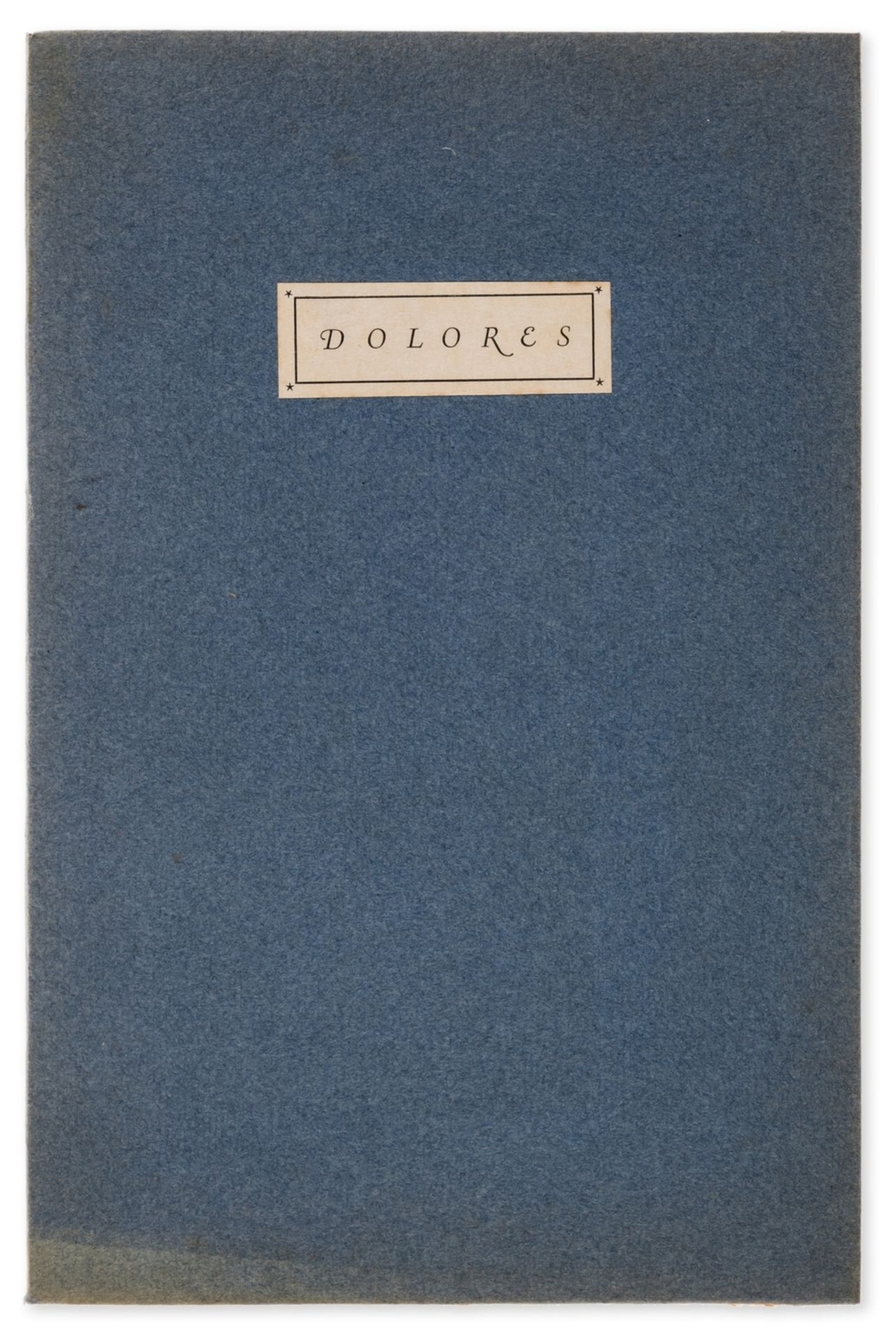 Buckland Wright (John).- Swinburne (Algernon Charles) Dolores, first edition [one of 50 copies on …