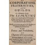 Law.- Sheppard (William) Of Corporations, Fraternities, and Guilds, first edition, for H.Twyford, …