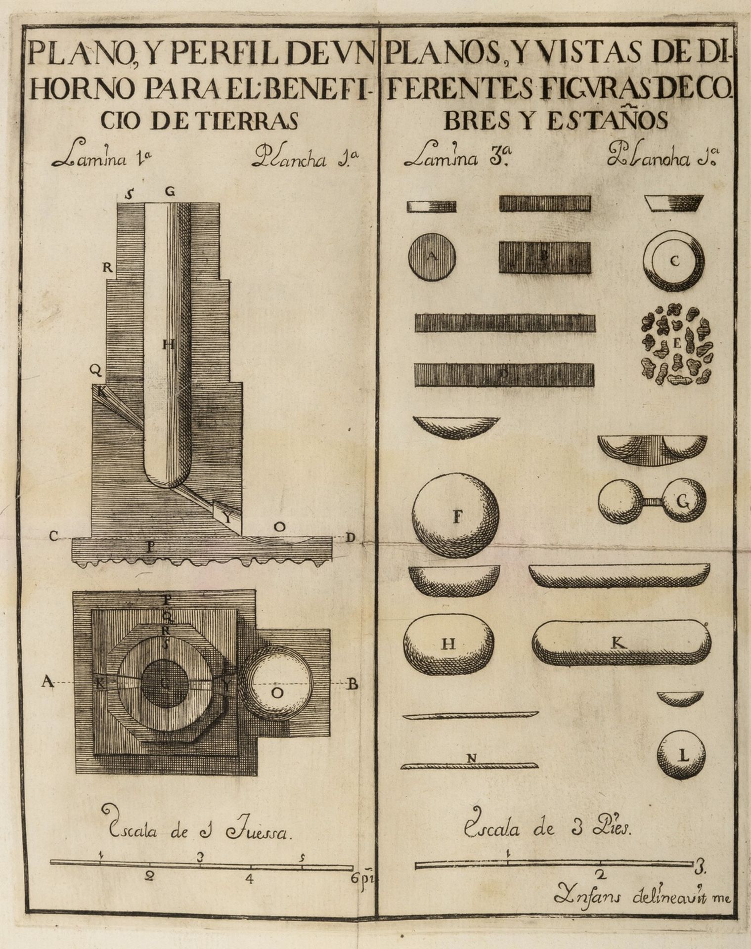 Metallurgy.- Diaz Infante (José) Pirometalia absolvta o Arte de fvndidores, rare, [Palma, …