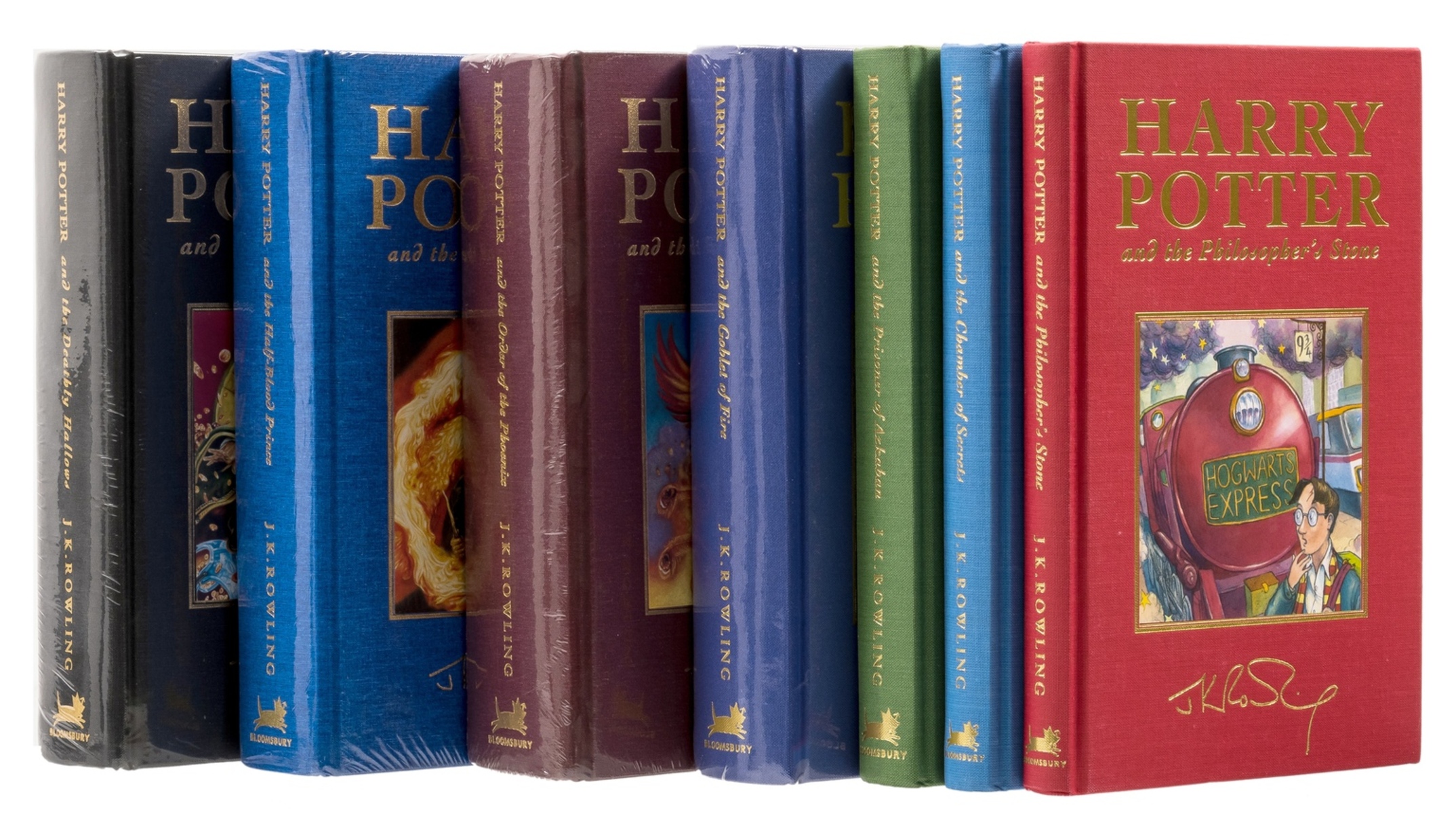 Rowling (J.K.) [The Harry Potter Novels], 7 vol., first deluxe editions, 1999-2007.