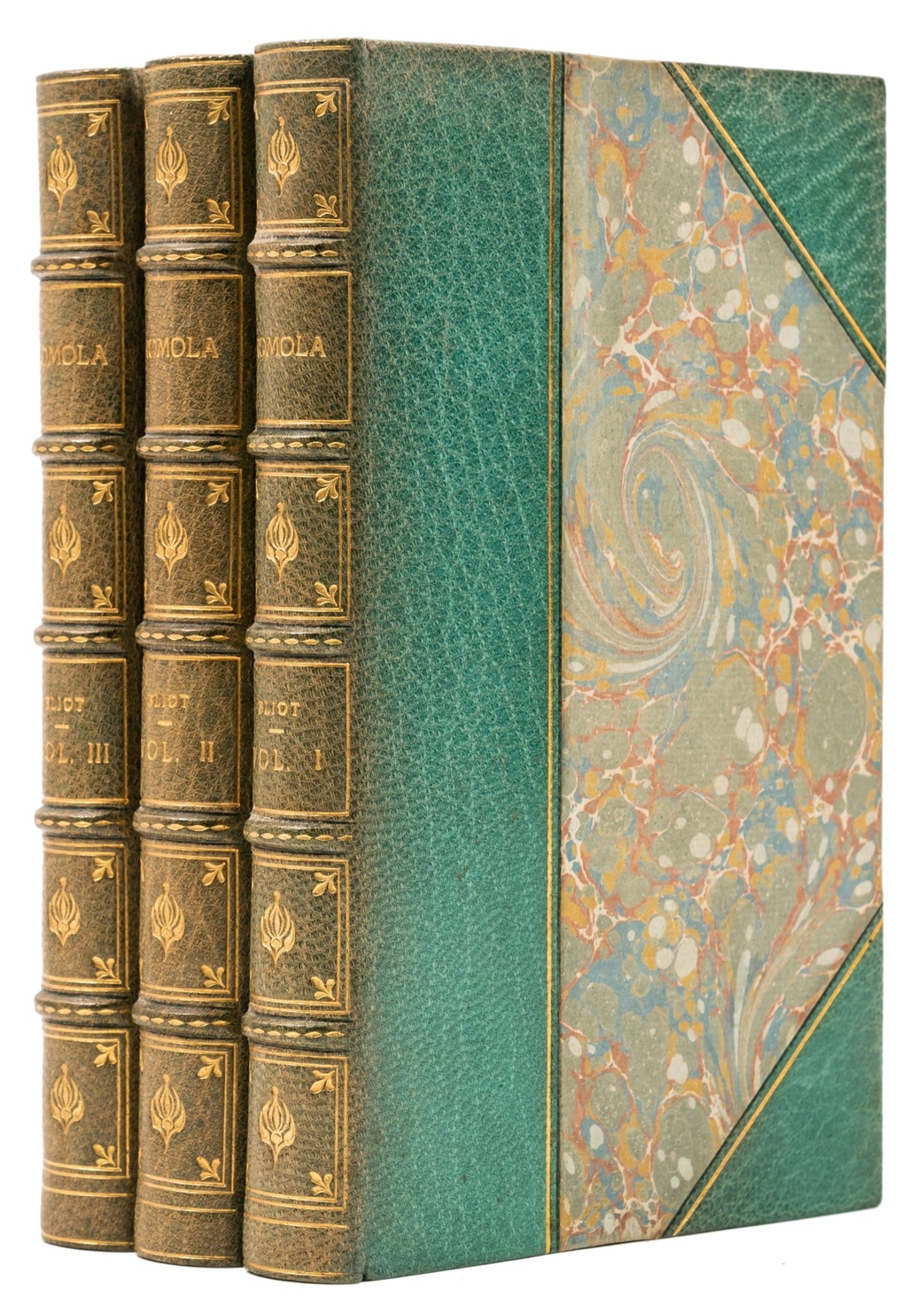 Eliot (George) Romola, 3 vol., first edition, 1863.