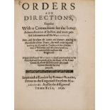 Poor.- [Charles I.] Orders and Directions. Together with a Commission for...the reliefe of the …