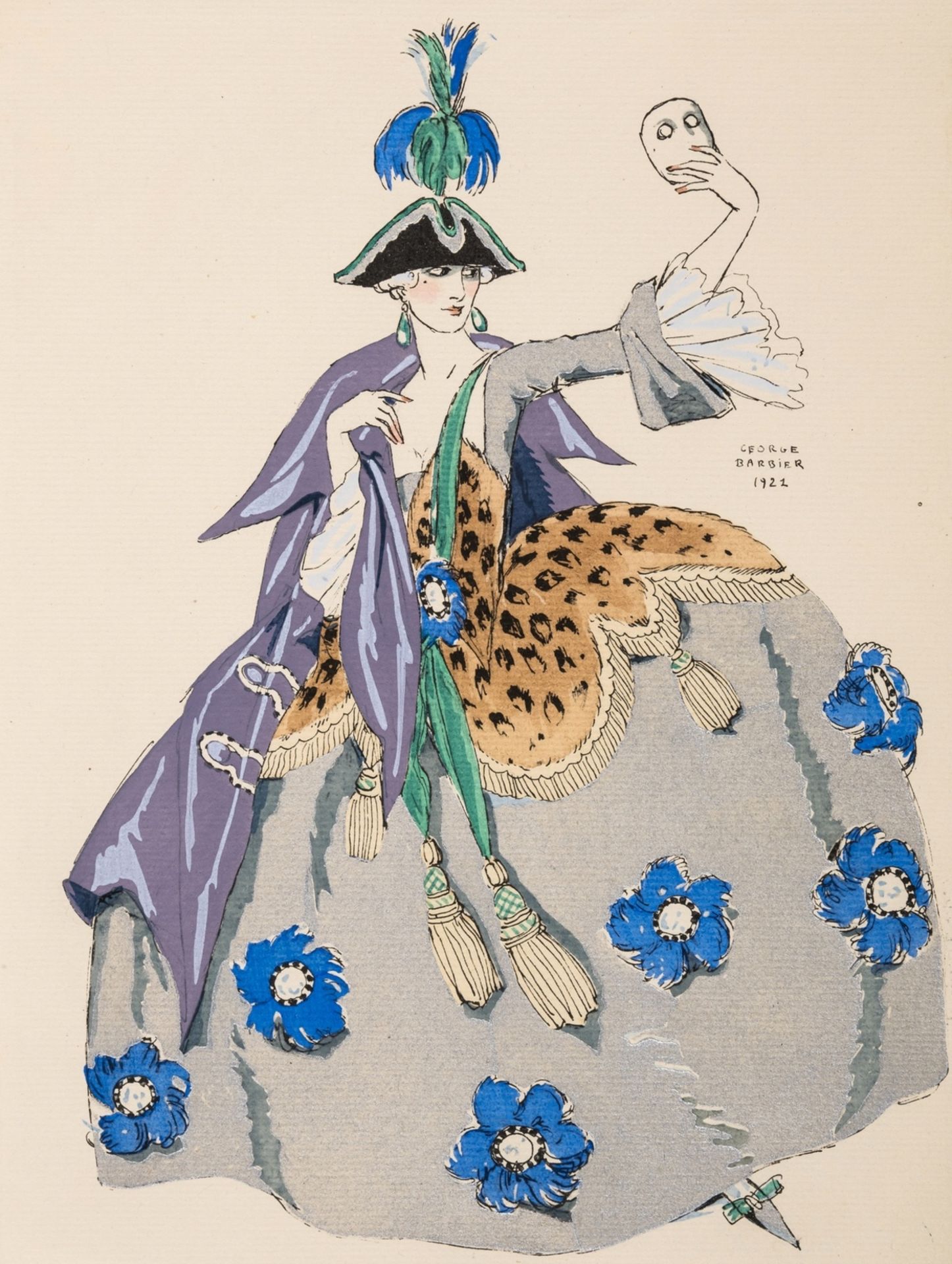 Barbier (George) Vingt-cinq Costumes pour le Theatre, one of 25 hors-commerce copies, from an …