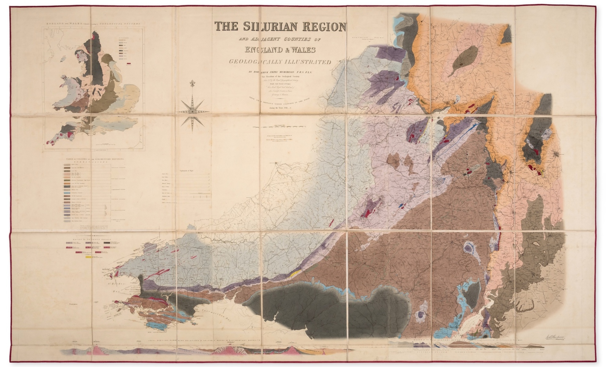 Geology.- Murchison (Roderick Impey) The Silurian System, founded on Geological Researches ..., 2 …