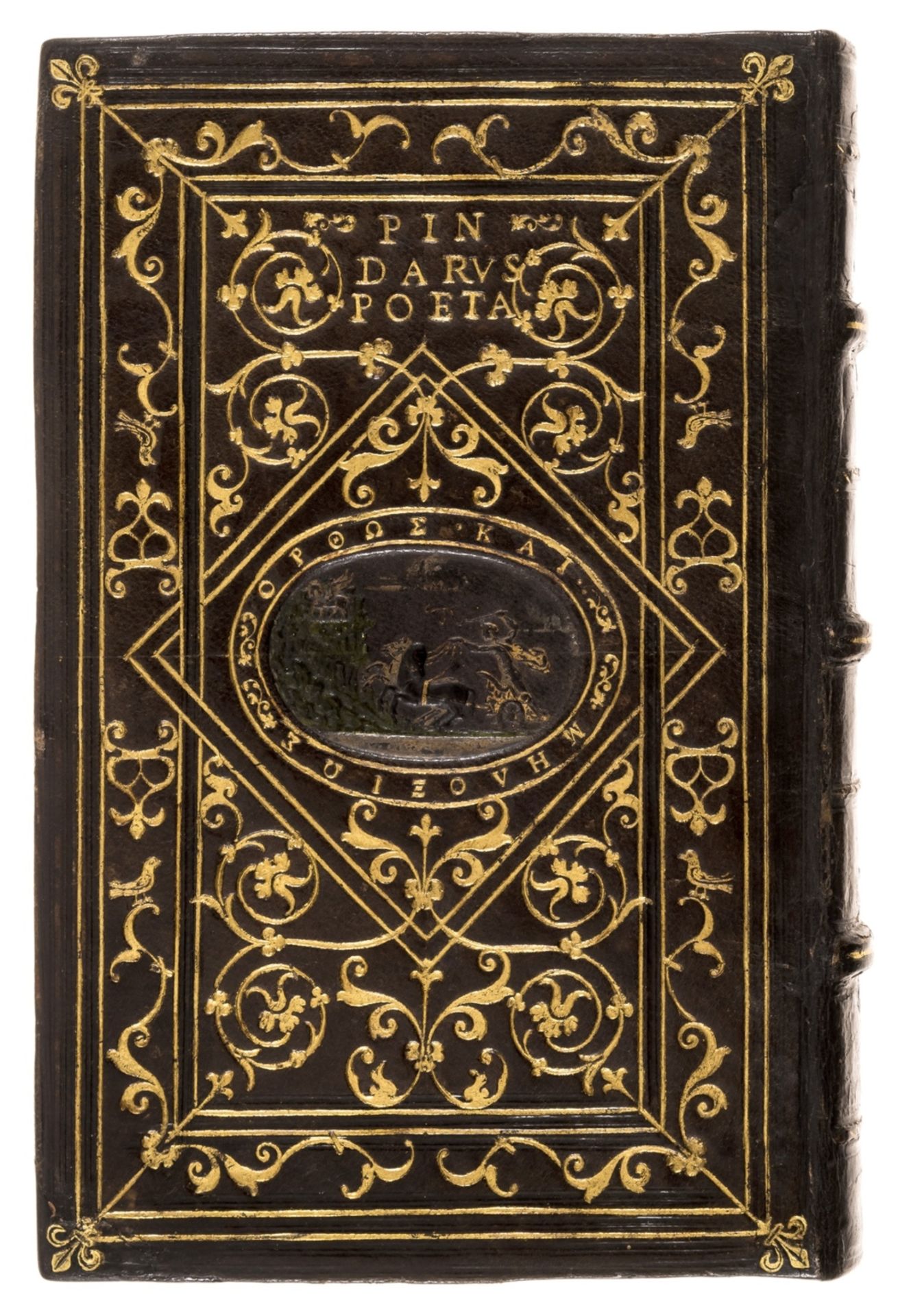 Roman binding.- Pindar. Olympia, Pythia, Nemea, Isthmia, translated by Johannes Lonicer, … - Image 7 of 7