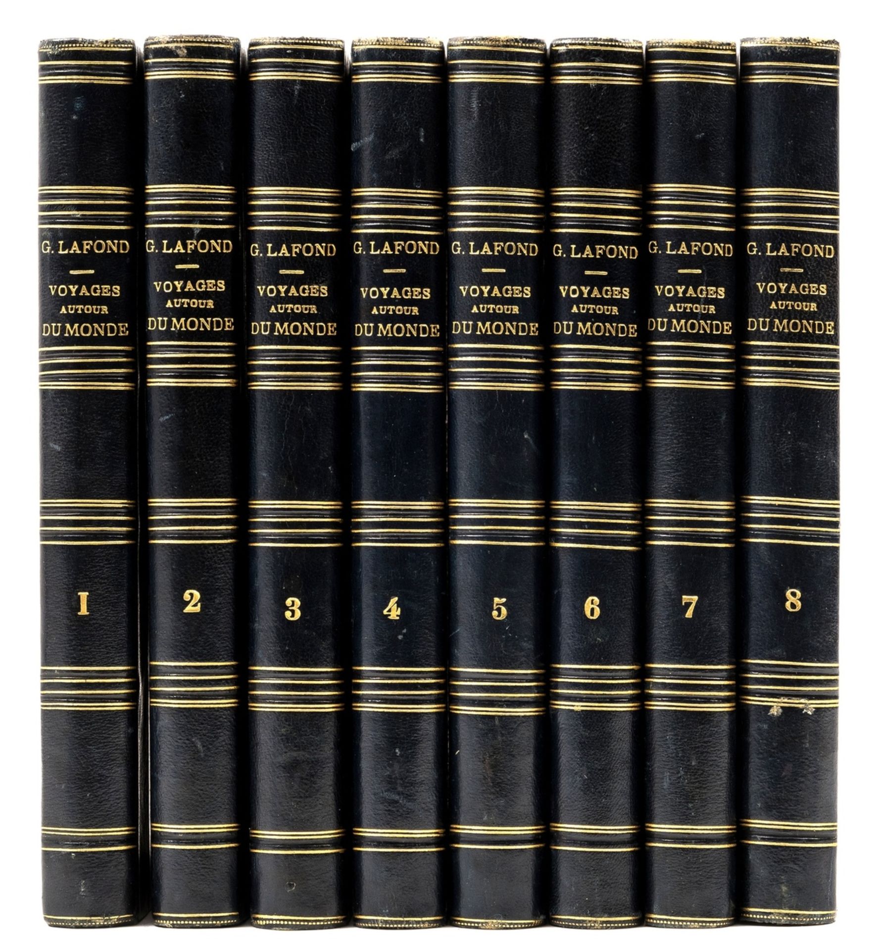 Lercy (Capt. Gabriel Lafond de) Voyages Autour du Monde et Naufrages Célèbres, 8 vol., Paris, … - Image 2 of 2