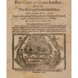 Corn Trade.- Fitz-Geffrey (Charles) The Curse of Corne-horders..., first edition, 1631.