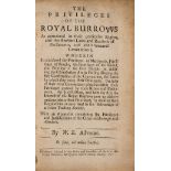 Scotland.- Black (William) The Privileges of the Royal Burrows, first edition, Edinburgh, Andrew …