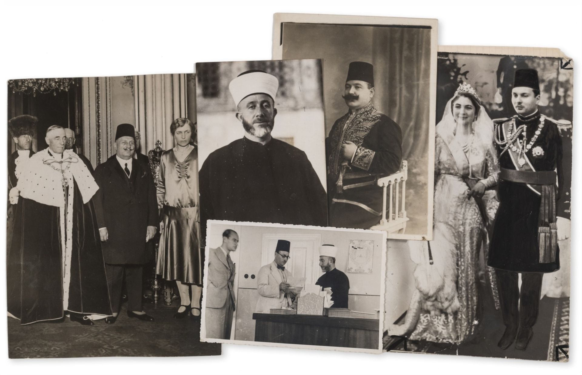 Middle East.- Middle Eastern Personalities: Portraits and Political Occasions, [1930-40's].