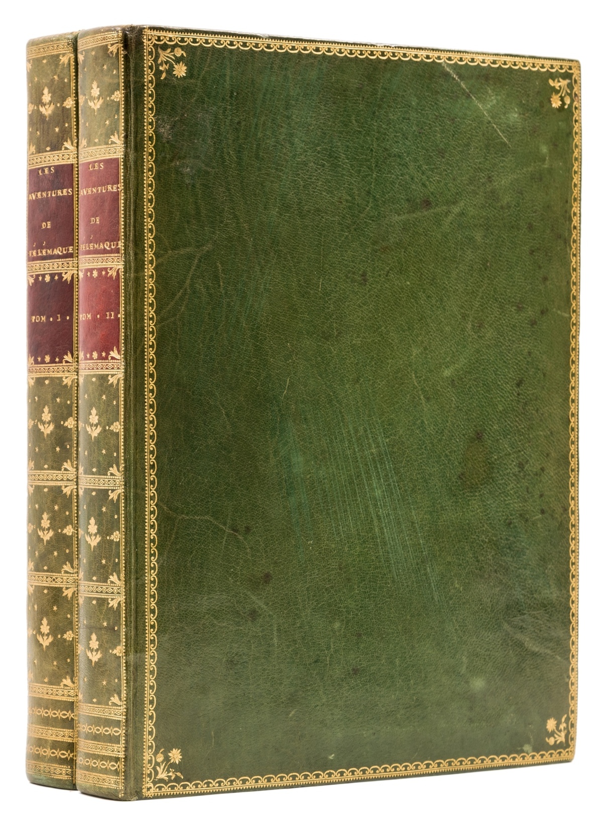 Plumet binding.- Fénelon (François de Salignac de la Mothe) Les Aventures de Télémaque, 2 vol., … - Image 2 of 2