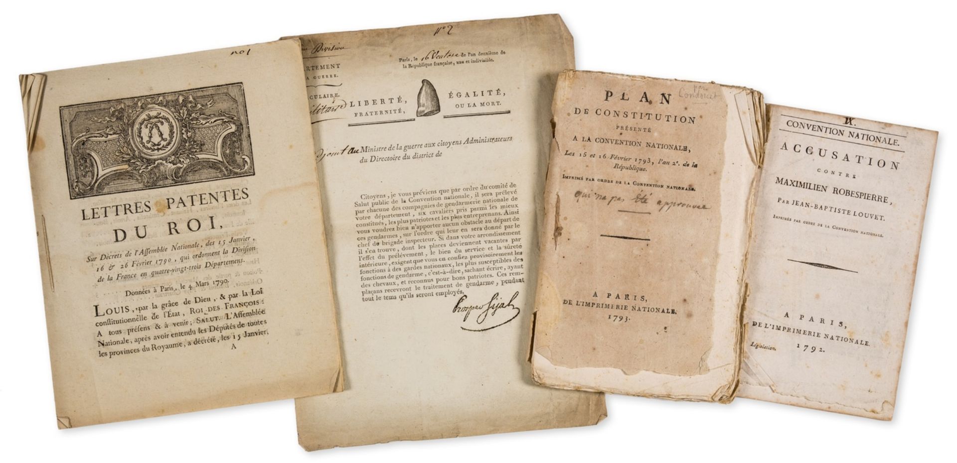 French Revolution.- A collection of c.40 items of printed ephemera relating to the French …