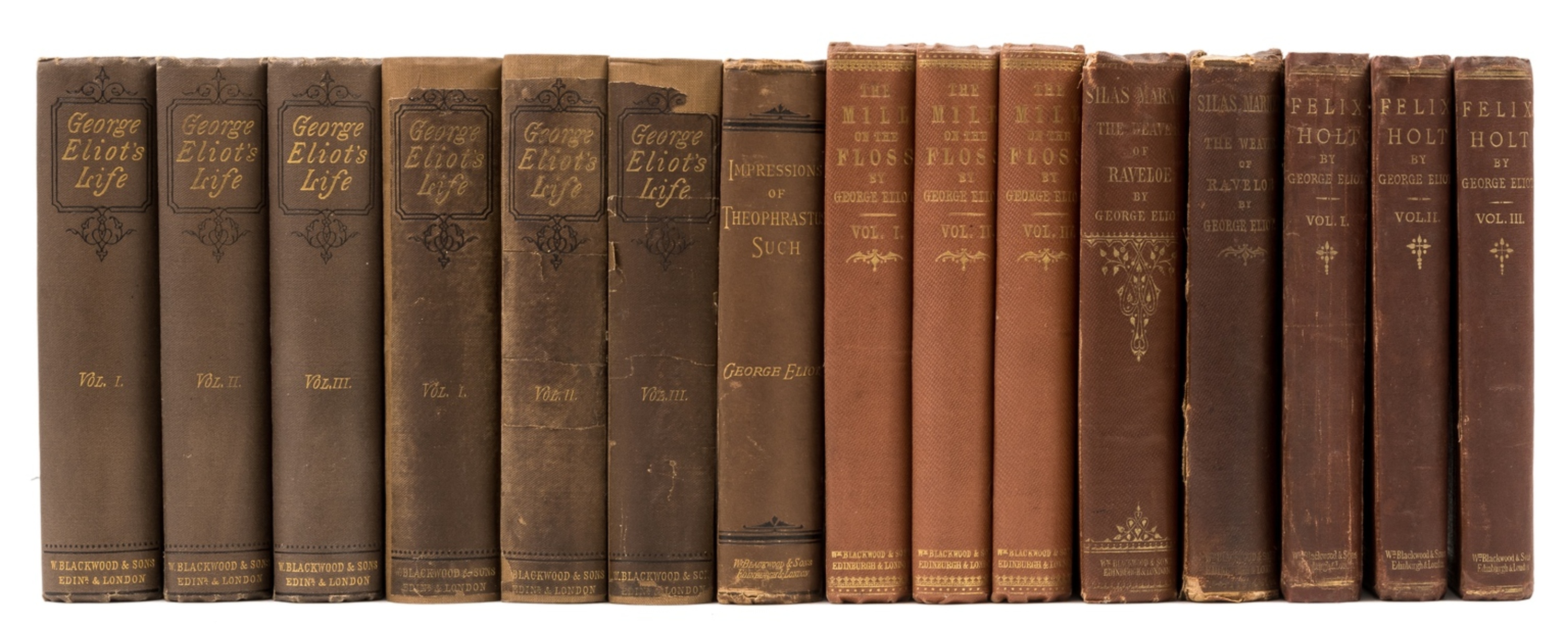 [Evans (Mary Ann)] "George Eliot". Mill on the Floss, 3 vol., first edition, 1860; and 12 others …