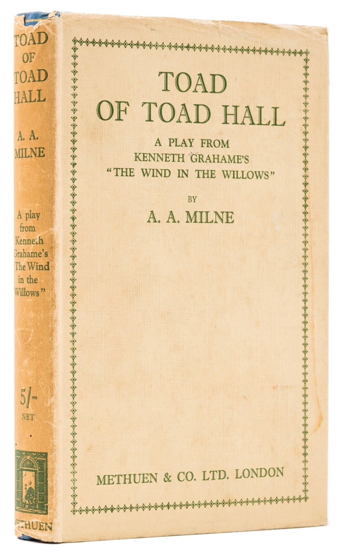 Milne (A. A.) Toad of Toad Hall, first edition, signed by the author, 1929.