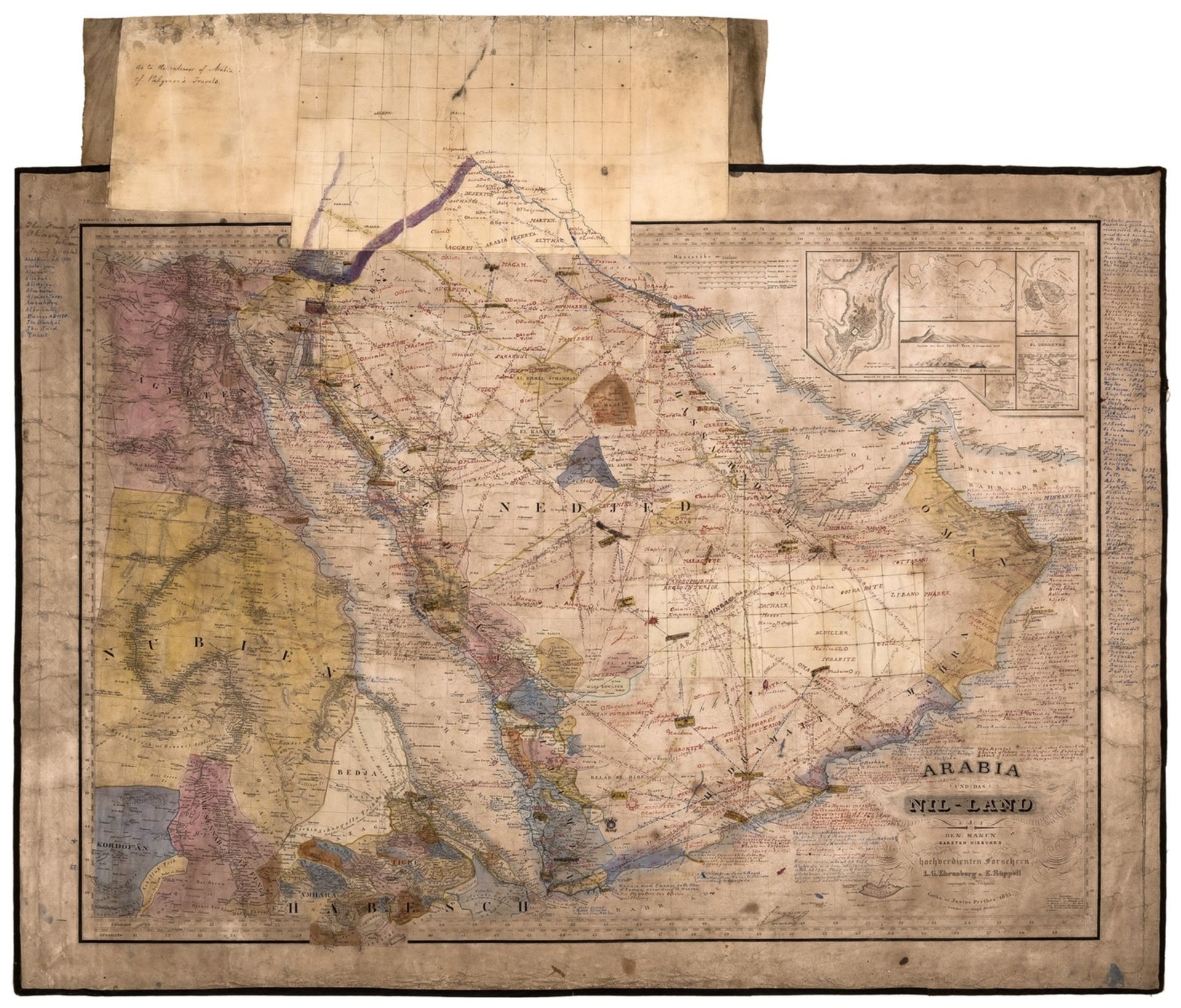 Middle East.- Ehrenberg (L.G.) and Eduard Rüppell. Arabia und das Nil-Land [with extensive …