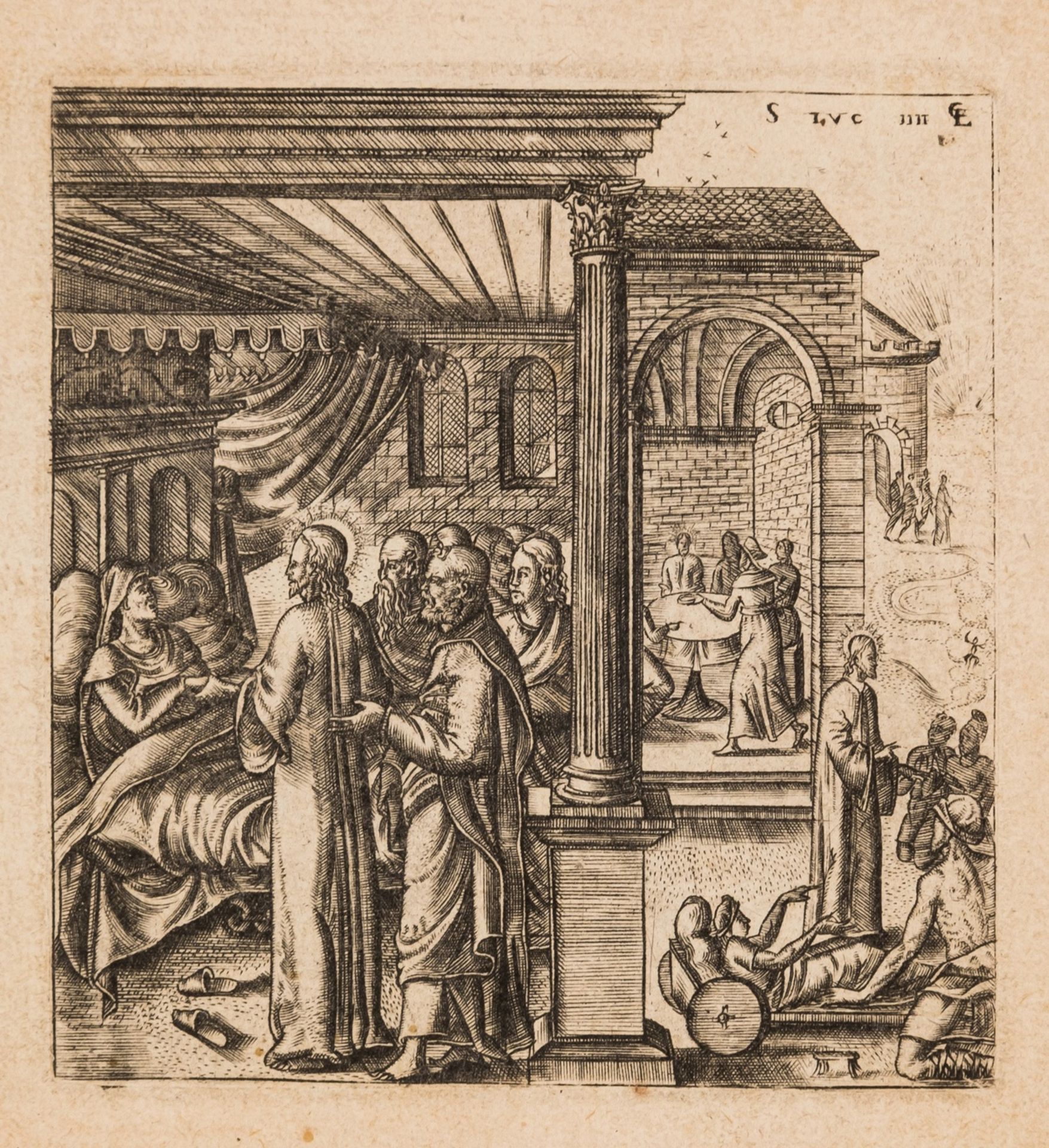 Gaultier (Léonard) Collection of 30 fine miniature bible illustrations from the Gospel of Luke, … - Image 2 of 3