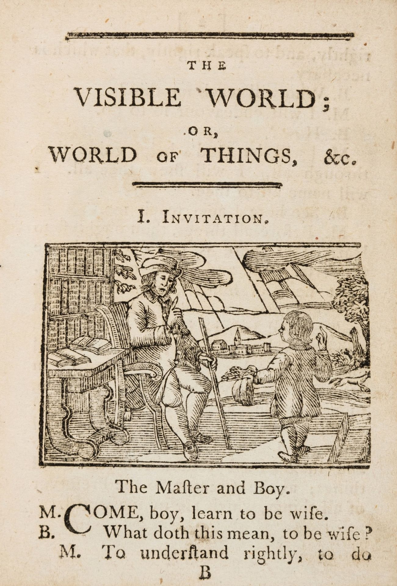 [Comenius (Johann Amos)] The Visible World; or, the Chief Things Therein: Drawn in Pictures... Now …