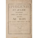 Music.- Opera.- Gluck (Christoph Willibald von) Iphigenie en Aulide. Tragédie. Opéra en trois …