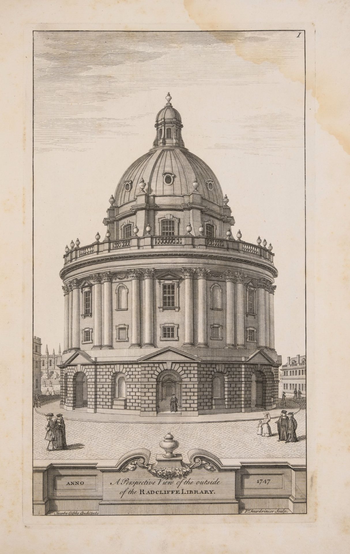 Architecture.- Library.- Gibbs (James) Bibliotheca Radcliviana: or, a short description of the …