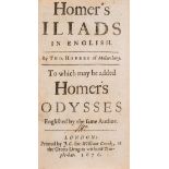 Hobbes (Thomas).- Homer. Homer's Iliads in English, rare first edition of Hobbes' translation, …