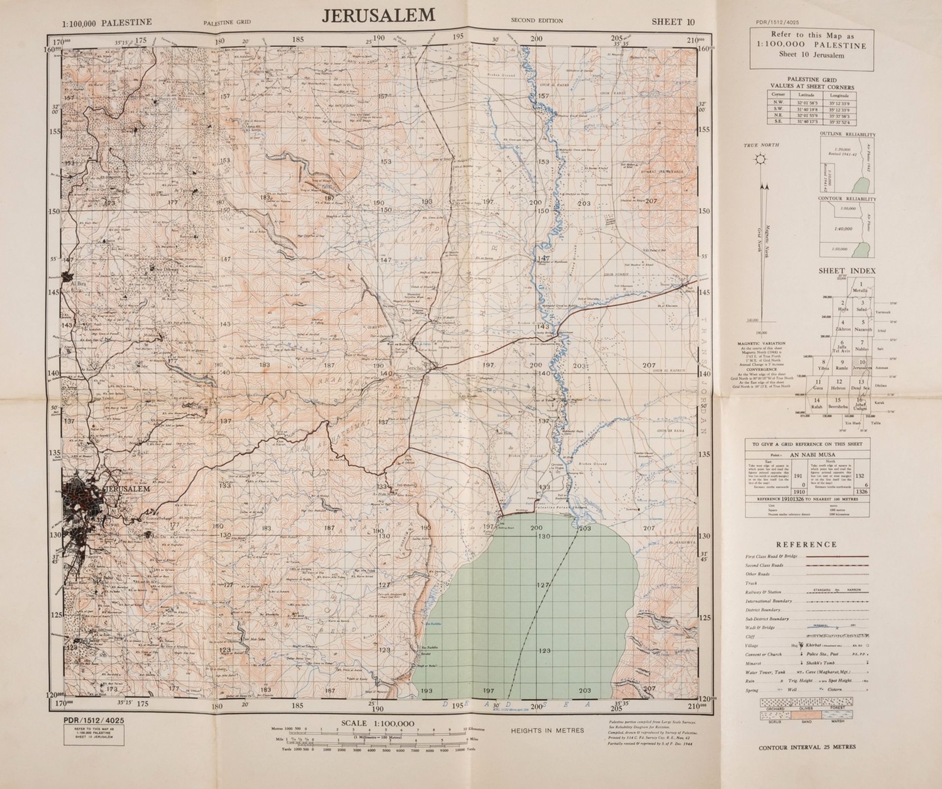 Holy Land.- Survey of Palestine.- Collection of 20 maps from various editions, c. 1939-1945 (20)