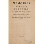 Parades (Robert de) Mémoires Secrets de Robert, Comte de Paradès..., first edition, n.p., 1789 & …