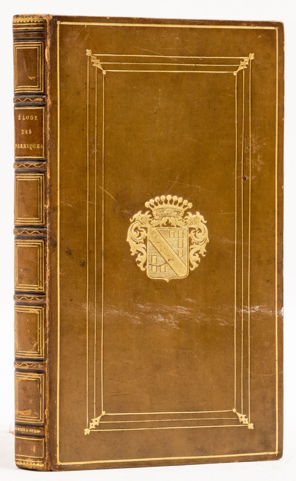 [Deguerle (Jean Marie Nicolas)] Éloge des Perruques..., first edition, 19th century calf, gilt, by …