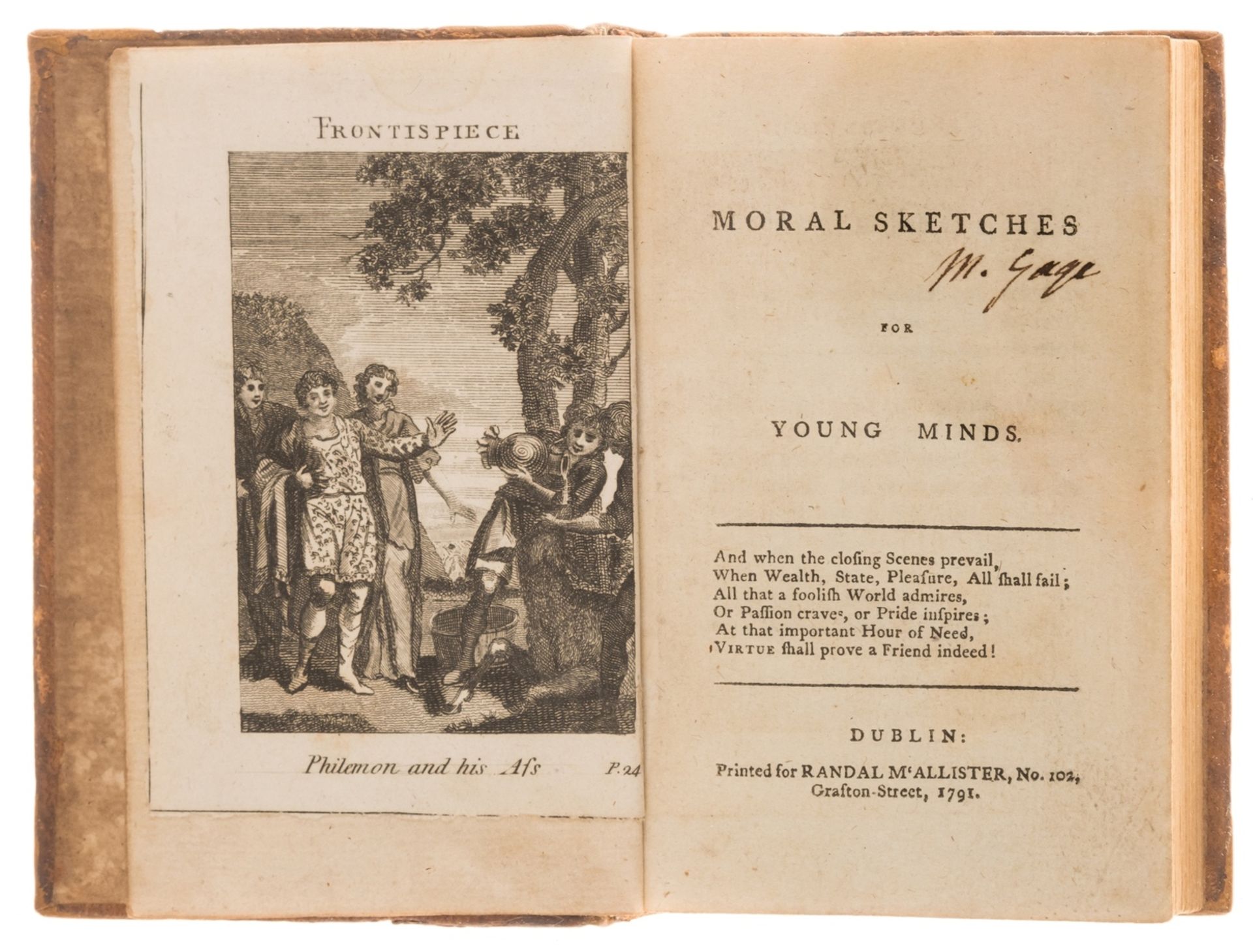 Johnson (Richard) Moral Sketches for Young Minds, only Dublin edition, Dublin, for Randal …