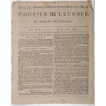 American War of Independence.- Courier l'Europe, vol.13 no.47, 8pp., printed in double-column, …