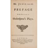 Johnson (Samuel) Mr. Johnson's Preface to his Edition of Shakespear's Plays, first separate …