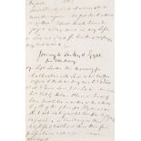 Matcham (George) Diary, autograph manuscript, contemporary half reverse calf, 1851-55; and 2 …