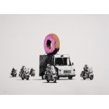 δ Banksy (b.1974) Donuts (Strawberry) (Signed)