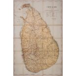 Sri Lanka.- Survey Dept. of Ceylon.- Ceylon, colour printed map, [circa 1920-1950].