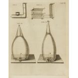 Boerhaave (Hermann) Elementa chemiae, 2 vol., first edition, Leiden, Isaac Severinus, 1732 bound …